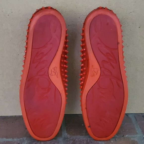 Christian Louboutin Red Roller-Boat Men's Flat - Picture 4 of 8